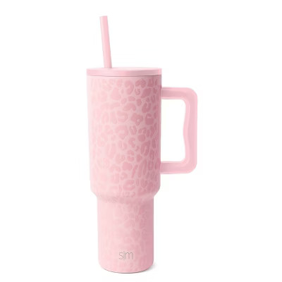 Simple Modern Trek 40oz Stainless Steel Leopard Lidded Tumbler Pink | Target