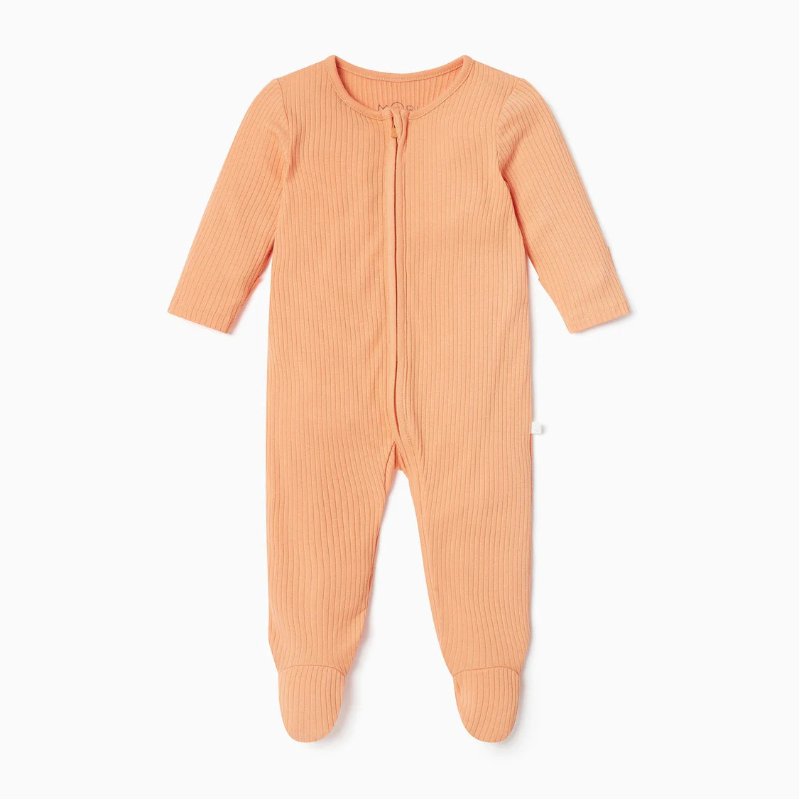 Ribbed Clever Zip Footed Baby Pajamas | Baby Mori (US)