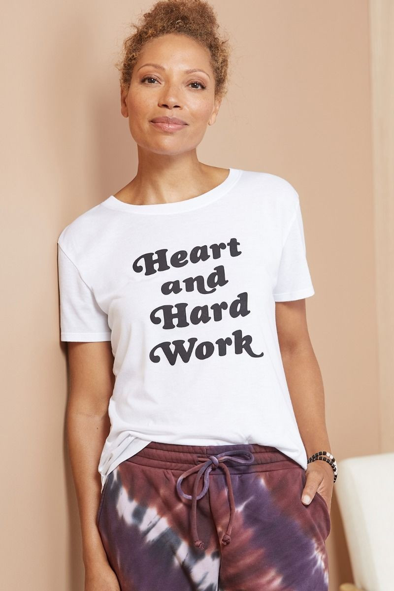 SUB URBAN RIOT      
    
    Heart and Hard Work Tee


    



           5.0 star rating   1 Re... | Evereve