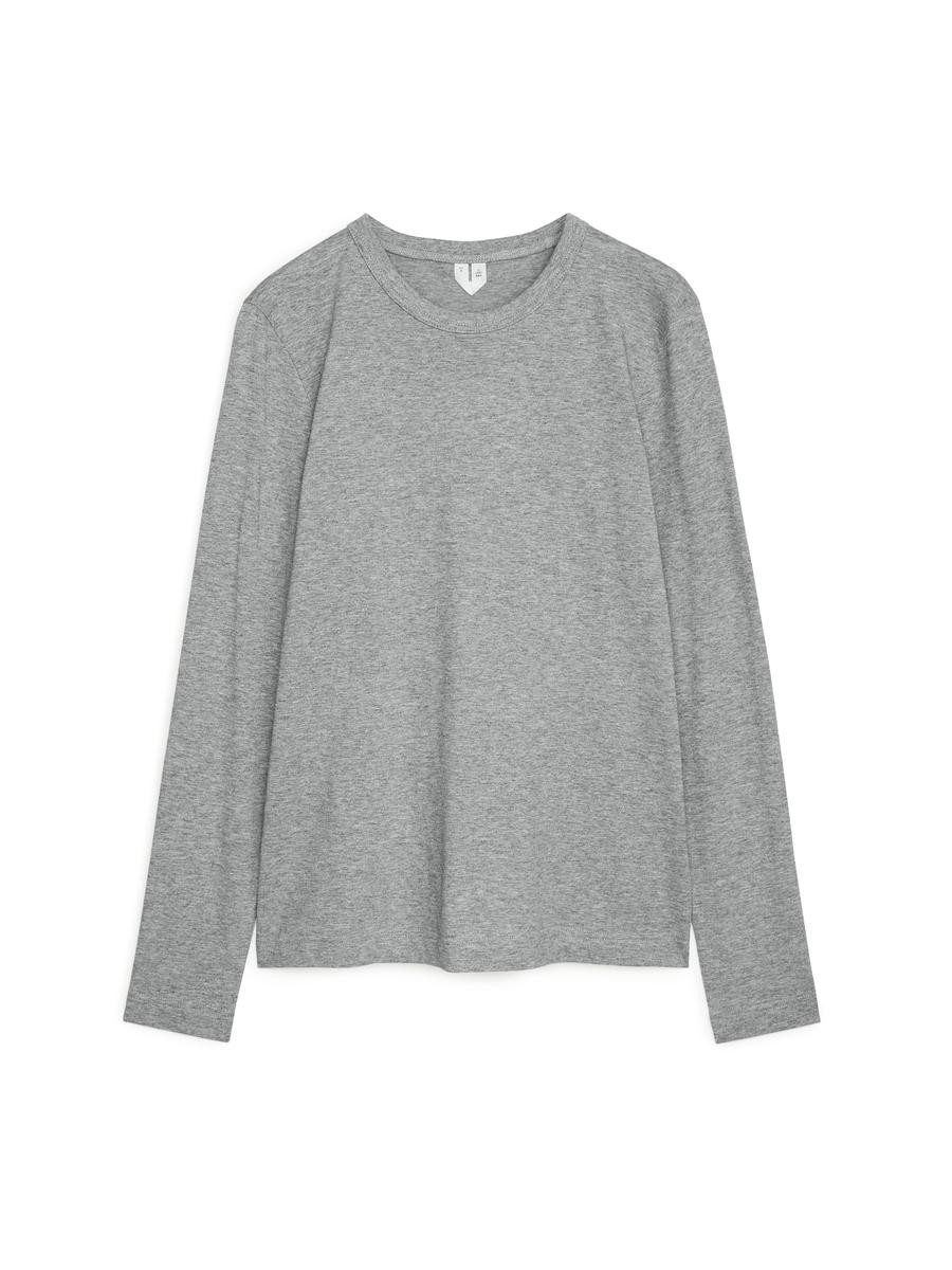 Langarm-T-Shirt - Grau | ARKET (EU)