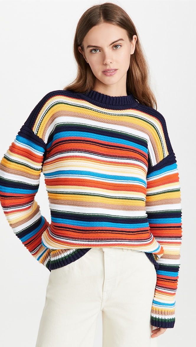 Striped Cotton Sweater | Shopbop