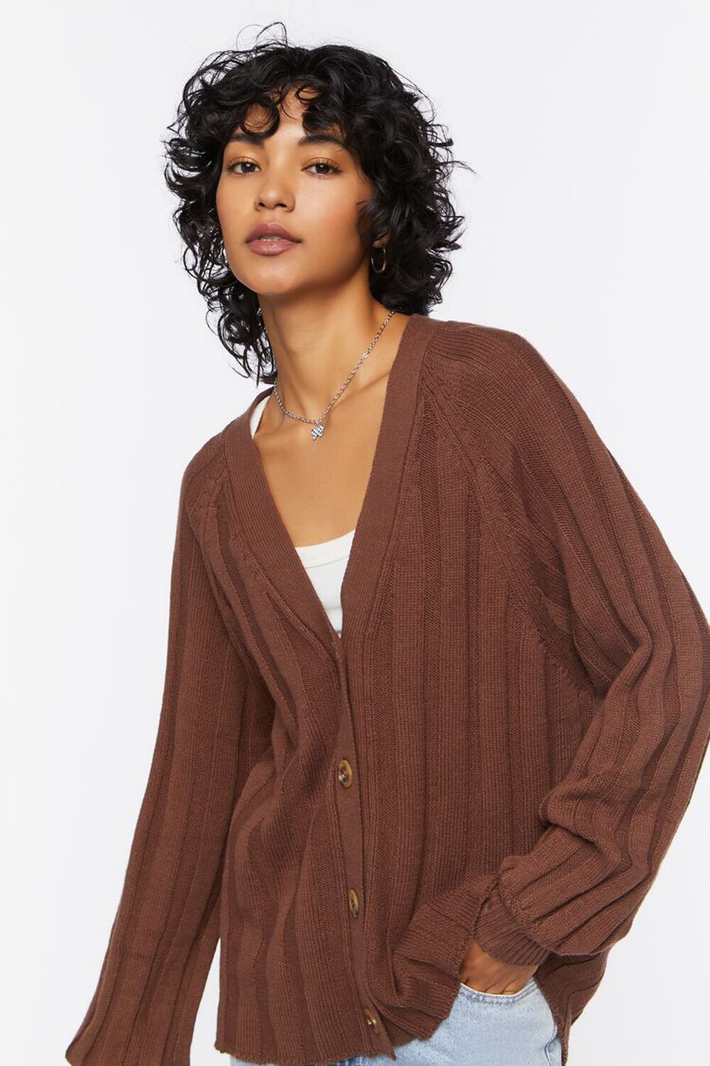 Ribbed Cardigan Sweater | Forever 21 (US)