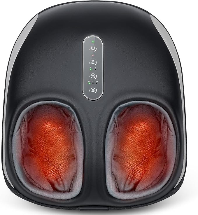 Nekteck Foot Massager Machine with Heat for Plantar Fasciitis & Neuropathy | Shiatsu Feet Massage... | Amazon (US)