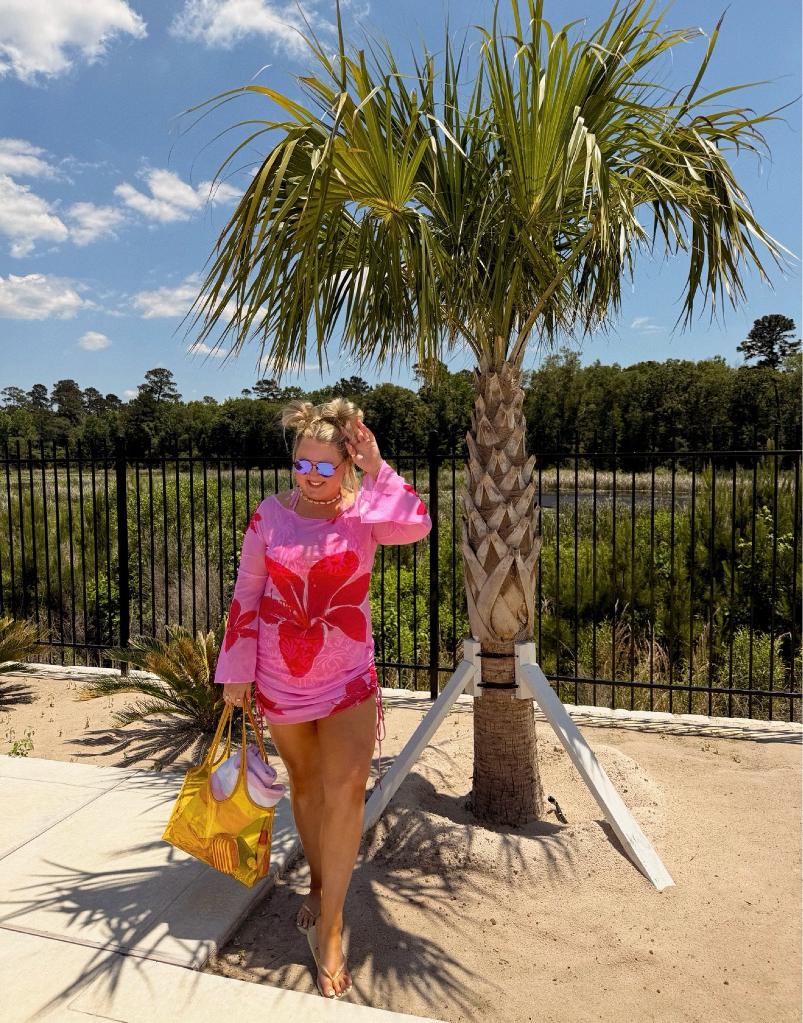 Size 1x in swim! 

#LTKSeasonal #LTKPlusSize #LTKSwim