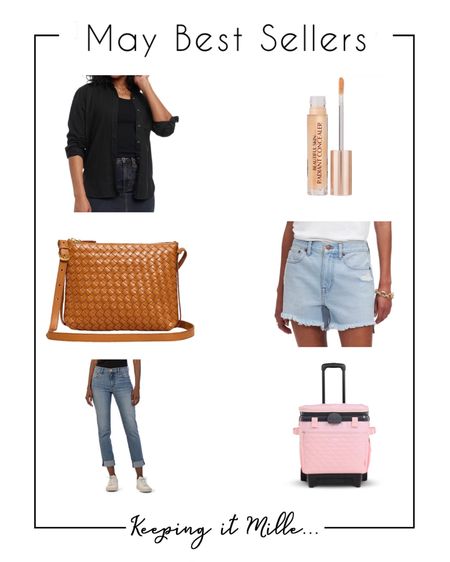 May Best Sellers: Linen shirt, Charlotte Tilbury concealer, woven leather crossbody, denim shorts, straight leg jeans, portable cooler.

#LTKSeasonal #LTKHome #LTKBeauty