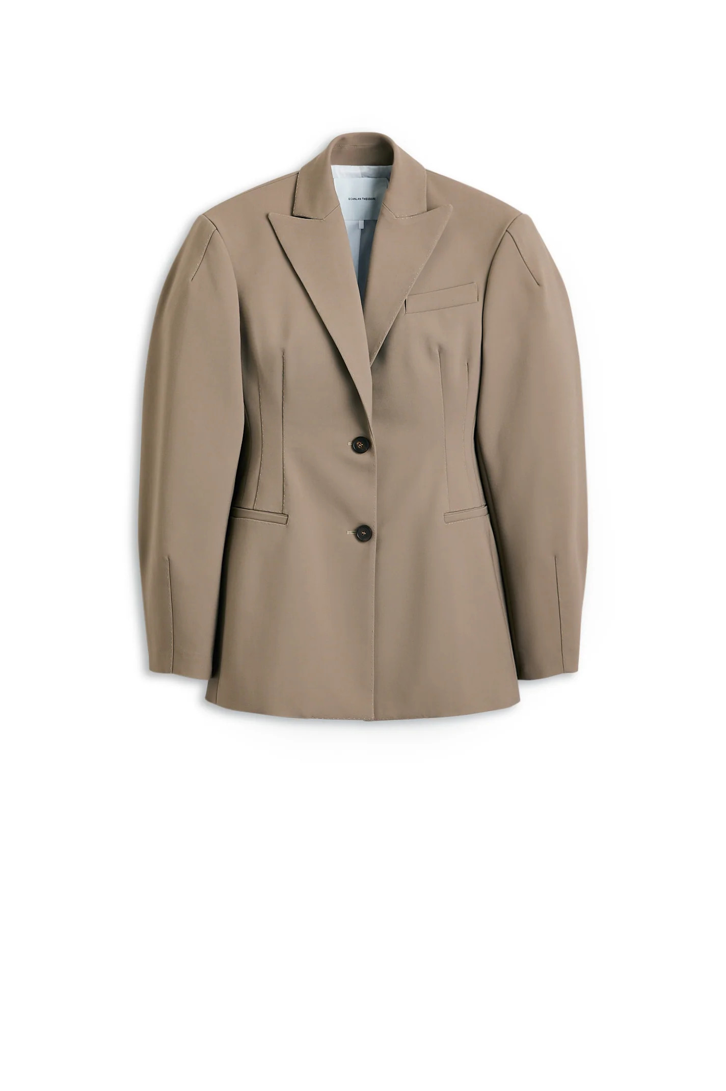 ITALIAN CURVED WAIST JACKET - PALE.ARMY - Scanlan Theodore | Scanlan Theodore