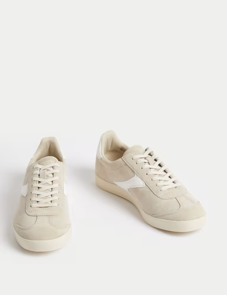 Suede Lace Up Side Detail Trainers | Marks & Spencer (UK)