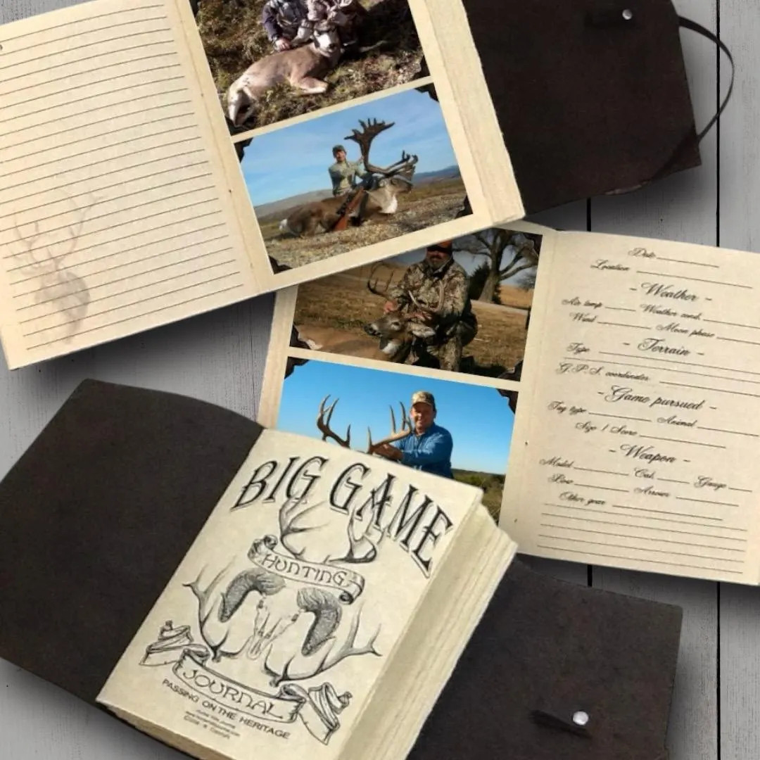 Handmade Leather Hunting Journal: Rustic Photo Logbook - Etsy | Etsy (US)