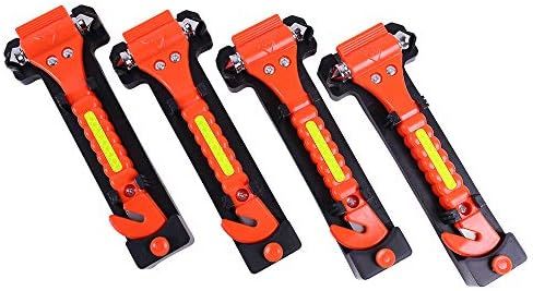 GoDeCho 4 Pack Car Emergency Escape Window Breaker and Seat Belt Cutter Hammer with Light Reflect... | Amazon (US)