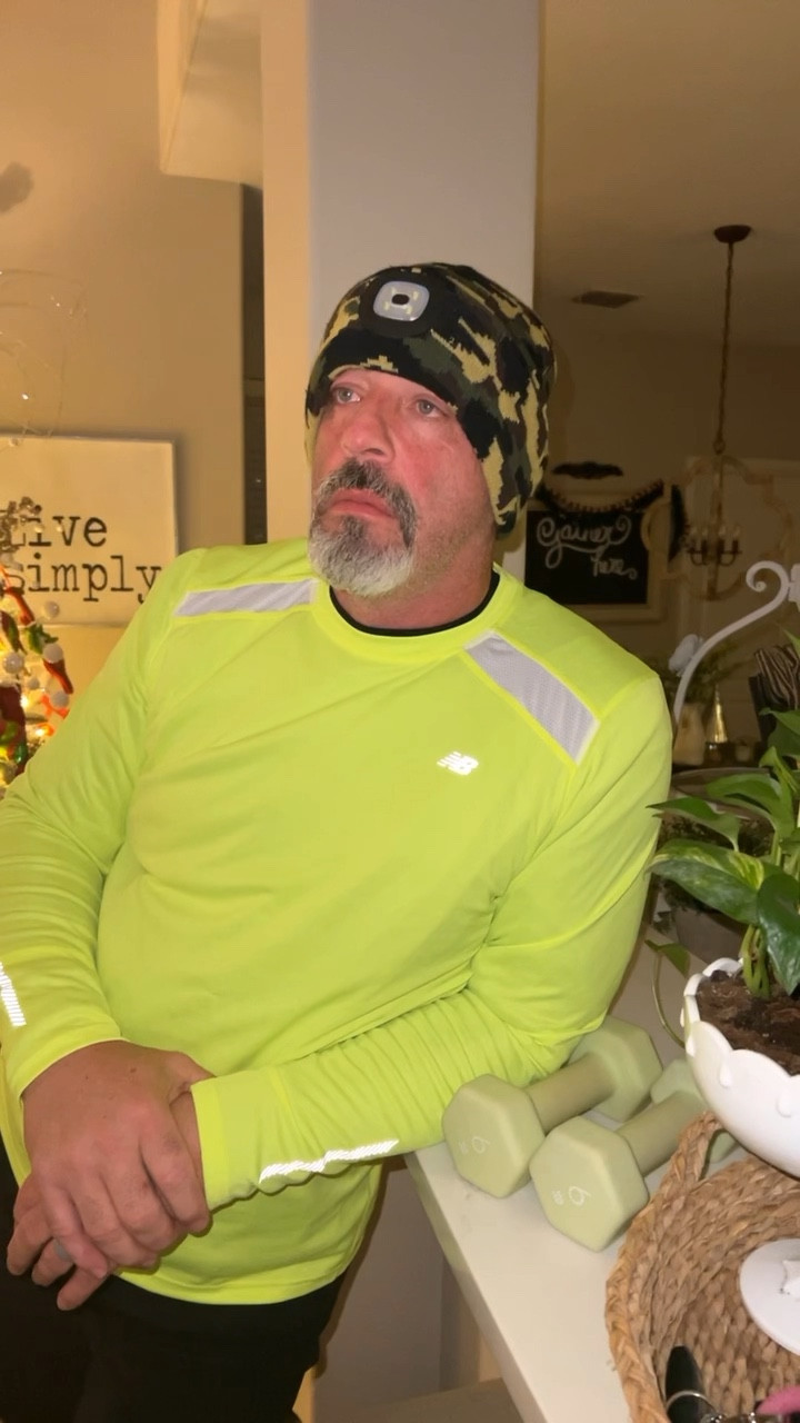 LED beanie.  Great for walking at night!!! 

#LTKGiftGuide #LTKHoliday #LTKfit