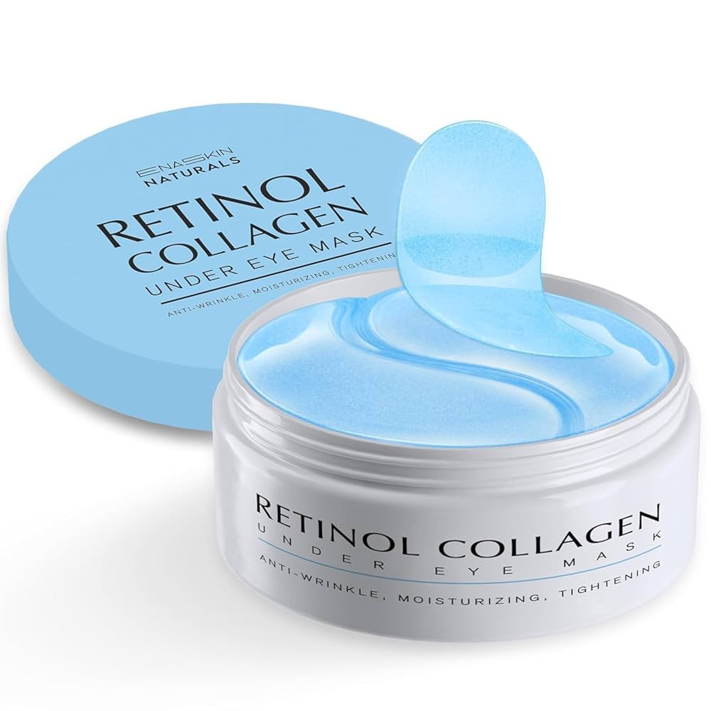 Enaskin Naturals Under Eye Patches for Dark Circles: 30 Pairs Retinol Collagen Eye Gels Mask - Re... | Amazon (US)