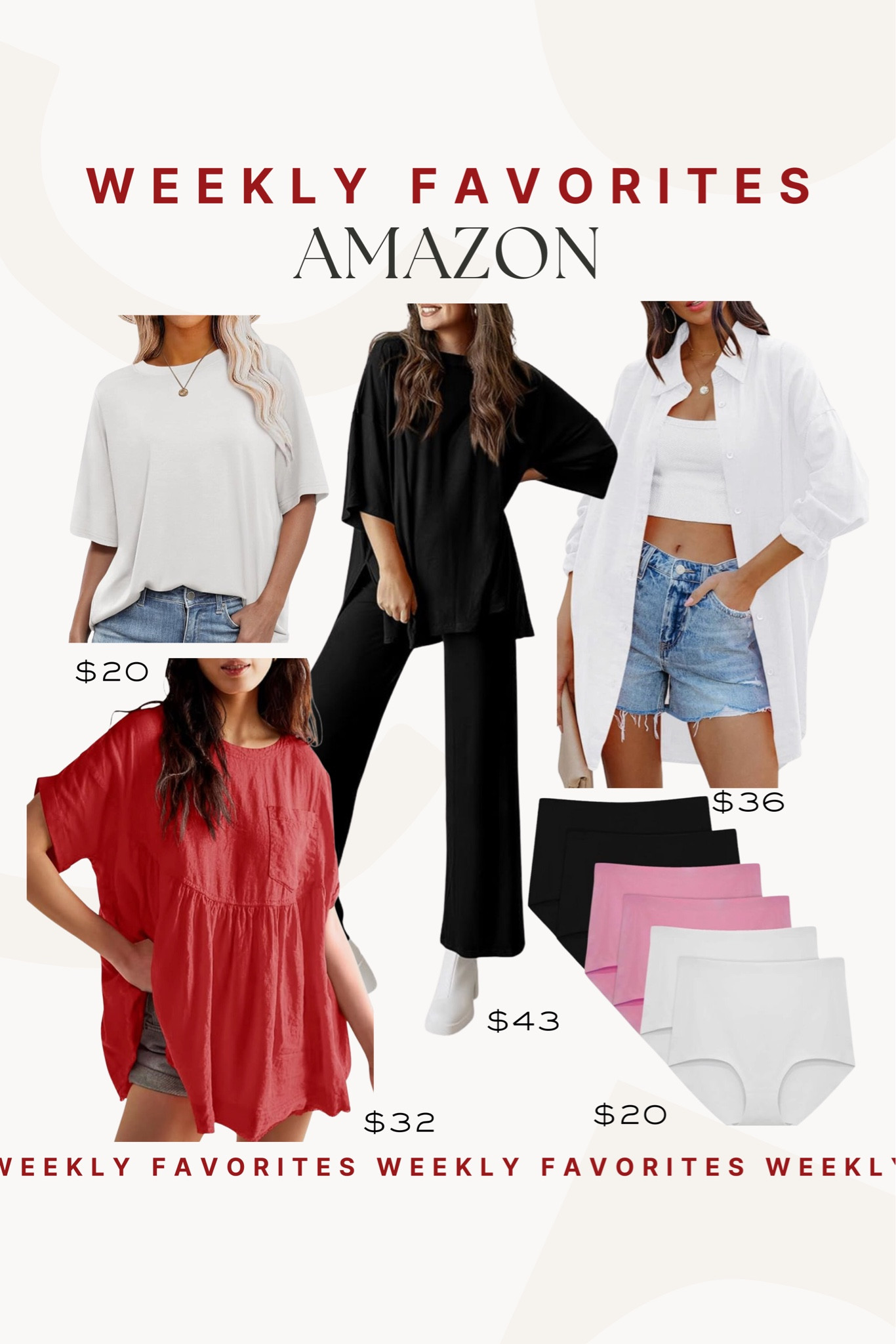 Our weekly favorites from Amazon! I’m so excited to be starting to wear warm weather styles! 

Amazon fashion, bestsellers, most loved, boho fashion, spring style, trending fashion 

#LTKSeasonal #LTKfindsunder50 #LTKstyletip