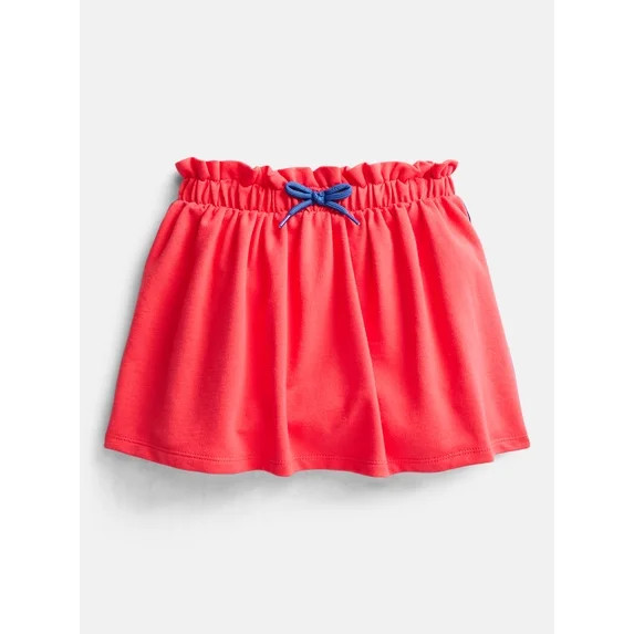 Wonder Nation Little Girls Scooter Skirt with Paperbag Waist, Sizes 4-10 | Walmart (US)