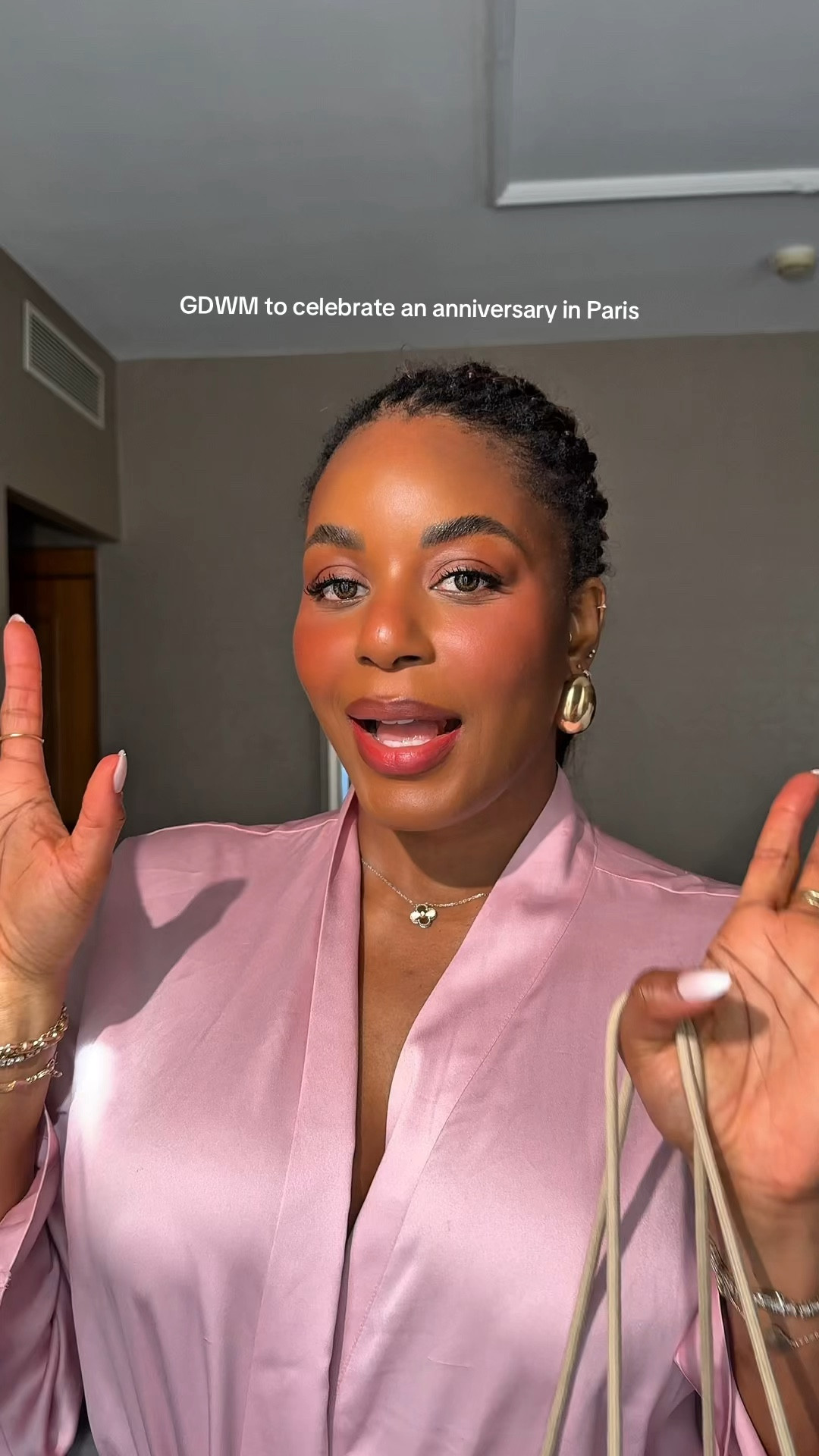 Gdwm for a party in Paris with the Frankie Shop! Wearing a green bodysuit, brown pencil midi skirt, green leather bomber jacket - love this outfit for winter to spring transitional outfit. Linking similar pieces below! … For more links to date night outfits, spring outfits 2026, vacation outfits beach, easter basket stuffers, easter dress women, spring dresses, work outfits, st patricks day outfit women, business casual workwear, follow me on LTK! ✨

#LTKgrwm #LTKdayinmylife #LTKspringtrends