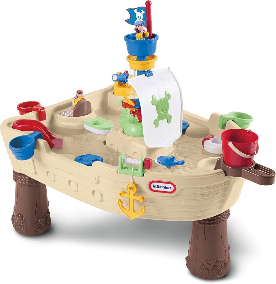 Little tikes Anchors Away Pirate Ship Wasserspieltisch mit Kanone, Schleudern und Spritzern, för... | Amazon (DE)