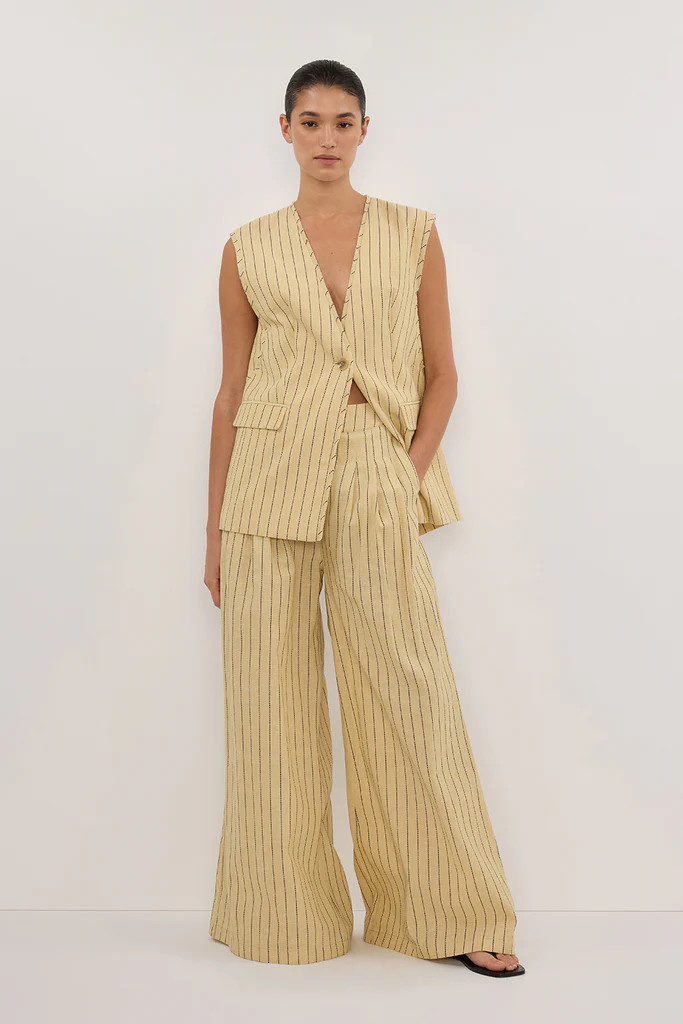 OLLIE DUNE STRIPE WIDE LEG PANT | DISSH