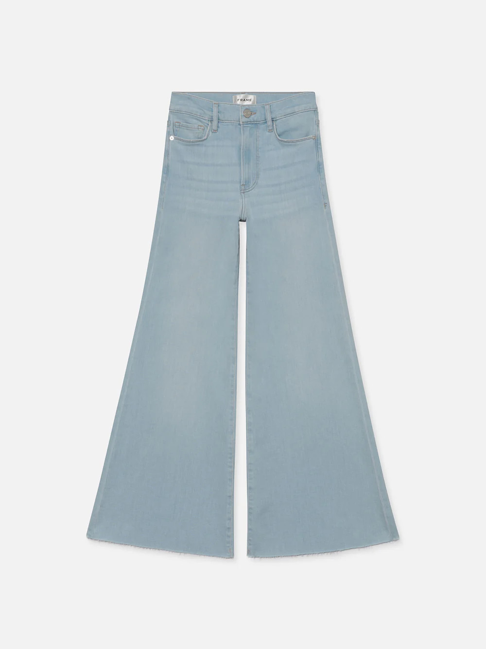 Le Palazzo Crop Raw After  in  Clarity | Frame Denim