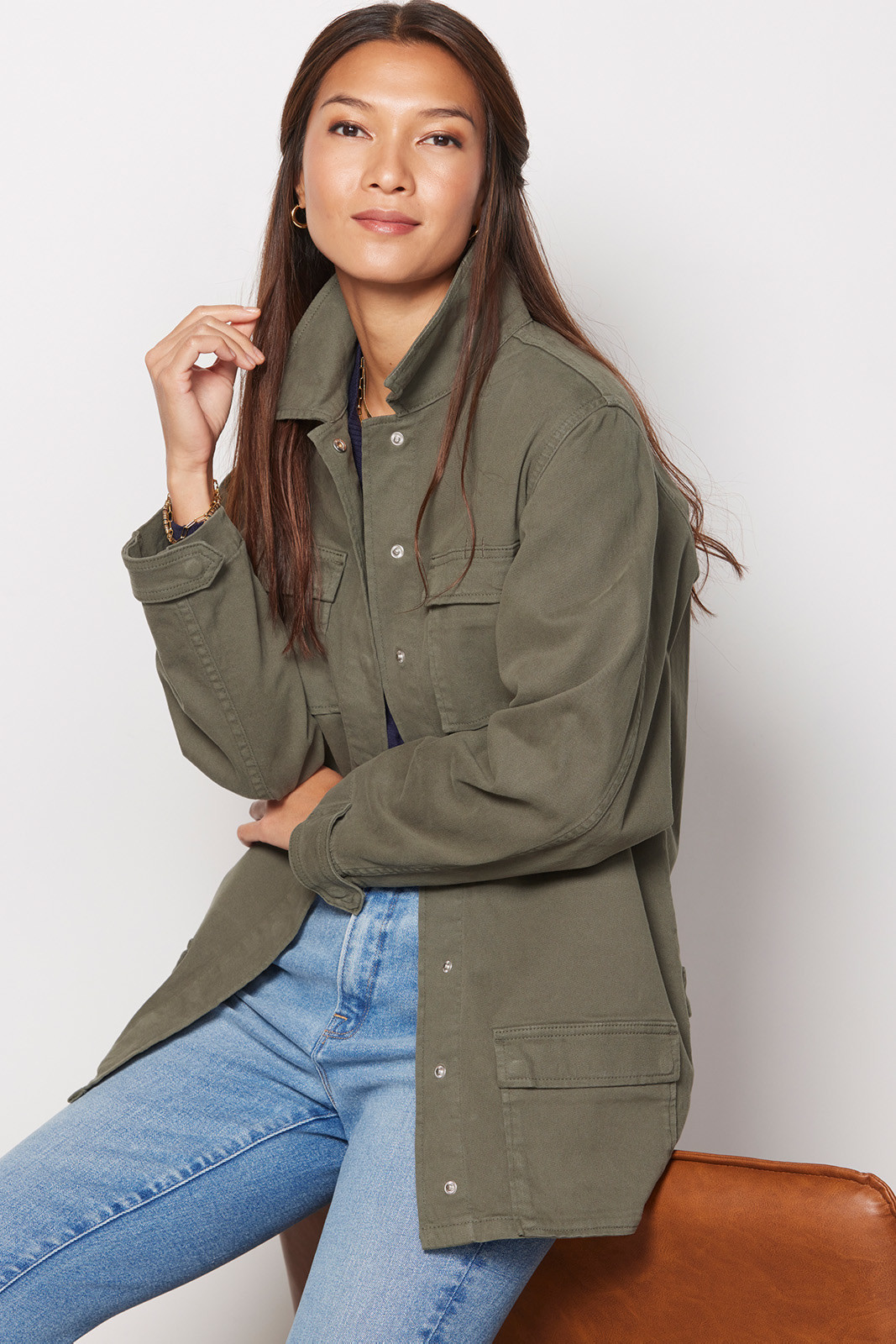 GOOD AMERICAN Utility Jacket | EVEREVE | Evereve