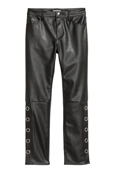 H & M - Faux Leather Pants - Black | H&M (US + CA)