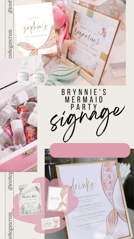 Mermaid Party signage! These are the Etsy printables we used for Brynnie’s 3rd birthday party. They were customizable and so pretty!

Etsy finds, Etsy party, diy party, mermaid party, toddler birthday themes, toddler birthday party ideas, welcome sign 

#LTKFind #LTKkids #LTKfamily