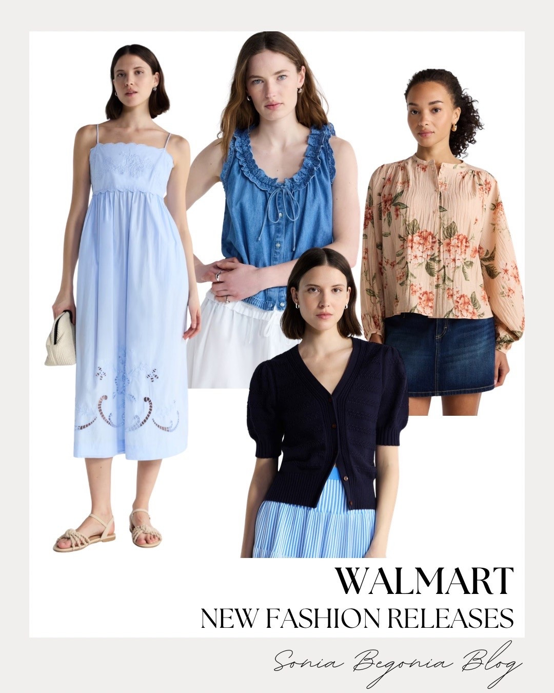 New fashion releases at Walmart are hitting it out of the park! I am loving these feminine tops and versatile layers, like the ruffle denim vest and that stunning floral long-sleeve blouse. 🌸

These pieces are perfect for mixing and matching with your favorite denim or skirts. Affordable style has never looked this good! ✨

#WalmartStyle #SpringOutfits #NewArrivals #BudgetFashion #CasualStyle #SpringTrends #FashionFinds

#LTKootd #LTKSeasonal