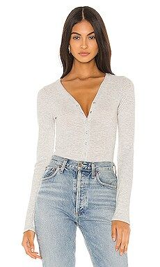 Free People Keep Your Cool Bodysuit in Grey from Revolve.com | Revolve Clothing (Global)