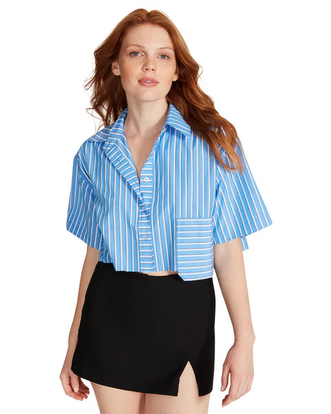 ELLISON TOP BLUE | Steve Madden (US)