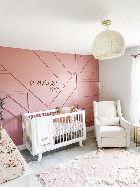 Annie’s nursery details // crib converts to toddler bed // baby girl room // toddler girl room // pink nursery 

#LTKhome #LTKbaby #LTKkids