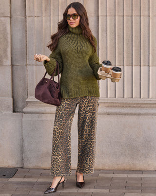 Moment In Time Leopard Print Pants Dark Leopard / S | VICI
