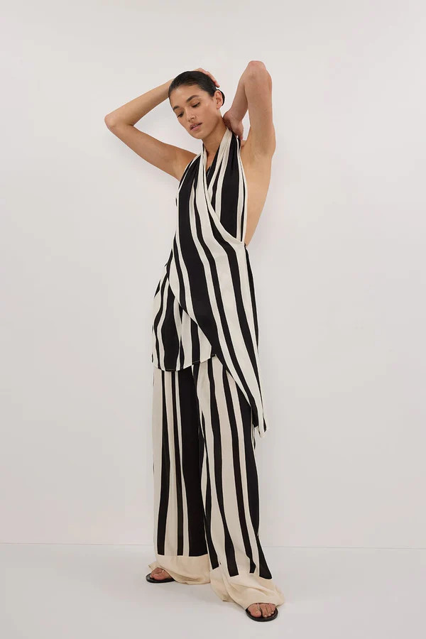 BEAU BLACK STRIPE PANT | DISSH