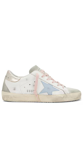 Super-Star Sneaker in White, Ice, Powder Blue, & Platinum | Revolve Clothing (Global)