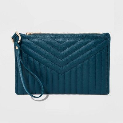 Large Pouch Wristlet - A New Day&#8482; Blue | Target
