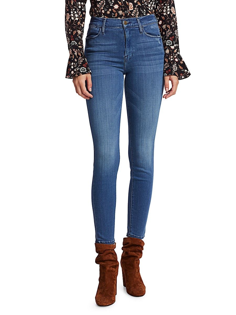 Frame Women's Le High Skinny Jeans - Cobain - Size 24 (0) | Saks Fifth Avenue OFF 5TH