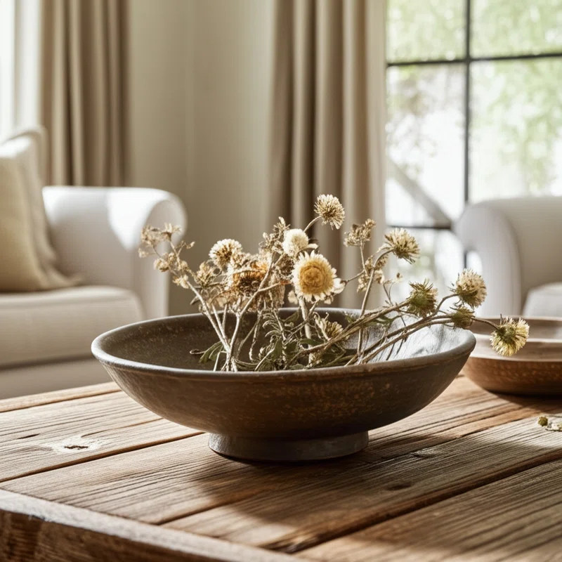 Versatile Handcrafted Decorative Bowl - Modern Accent Bowl For Home Decor Perfect For Table Arran... | Wayfair North America
