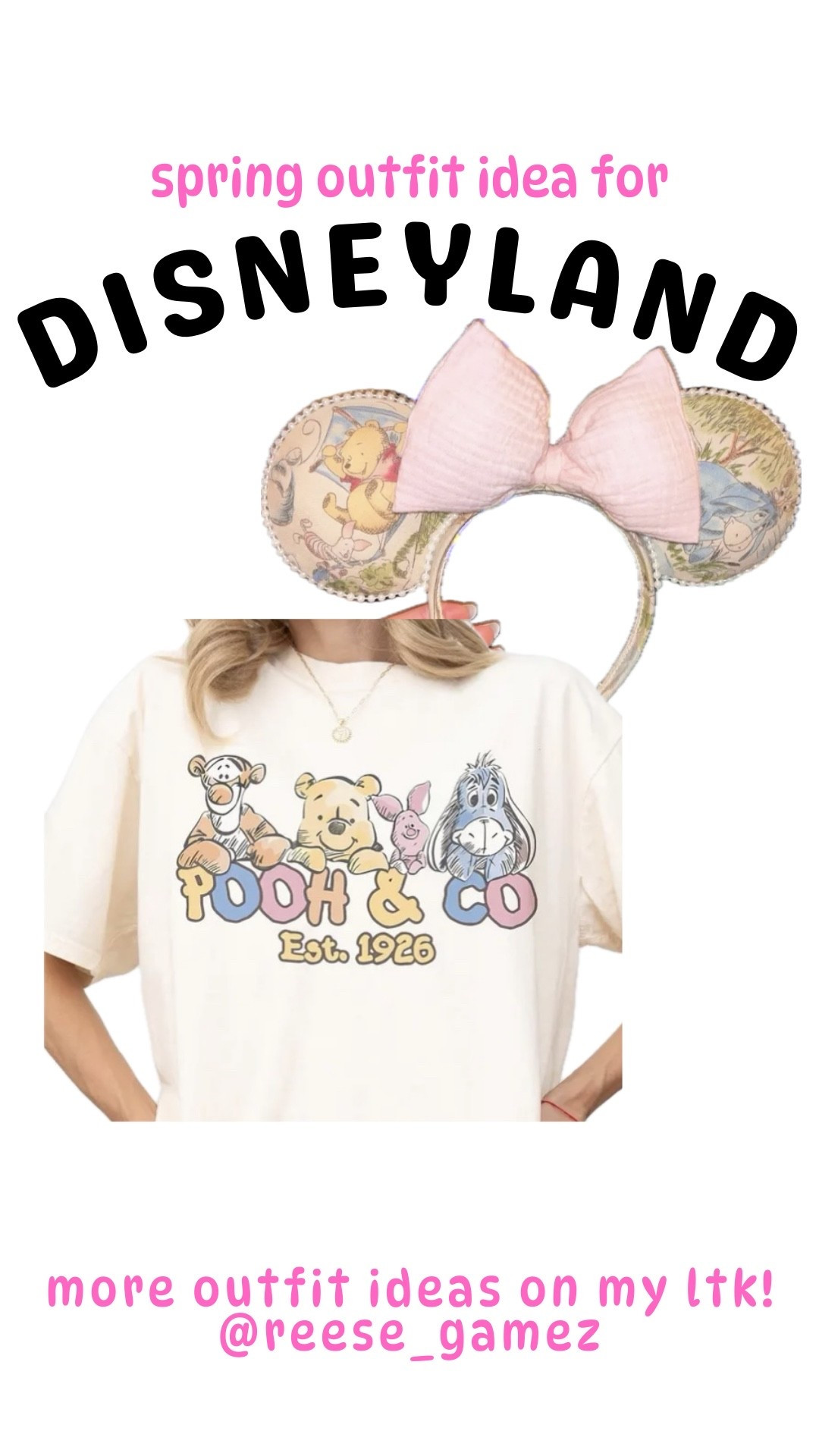 disney outfit, disneyland outfit, disney outfits, disneyland outfits, winnie the pooh outfit, mickey ears, minnie ears

#LTKSeasonal #LTKTravel #LTKootd