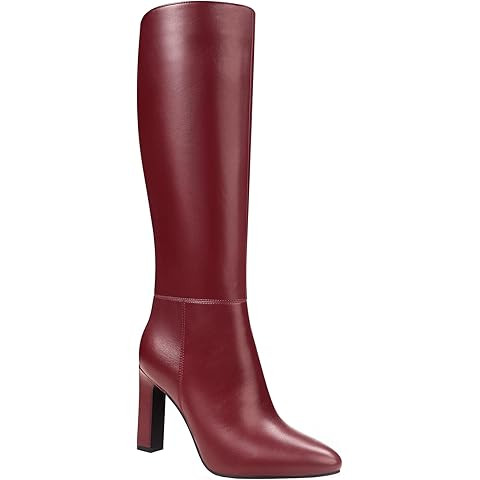 AOSPHIRAYLIAN Knee High Boots Chunky Heel Wide Calf Knee High Boots for Women Pointed Toe with Zi... | Amazon (US)