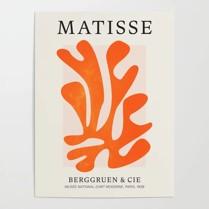 Flamingo: Matisse Color Series IV | Mid-Century Edition Poster | Society6