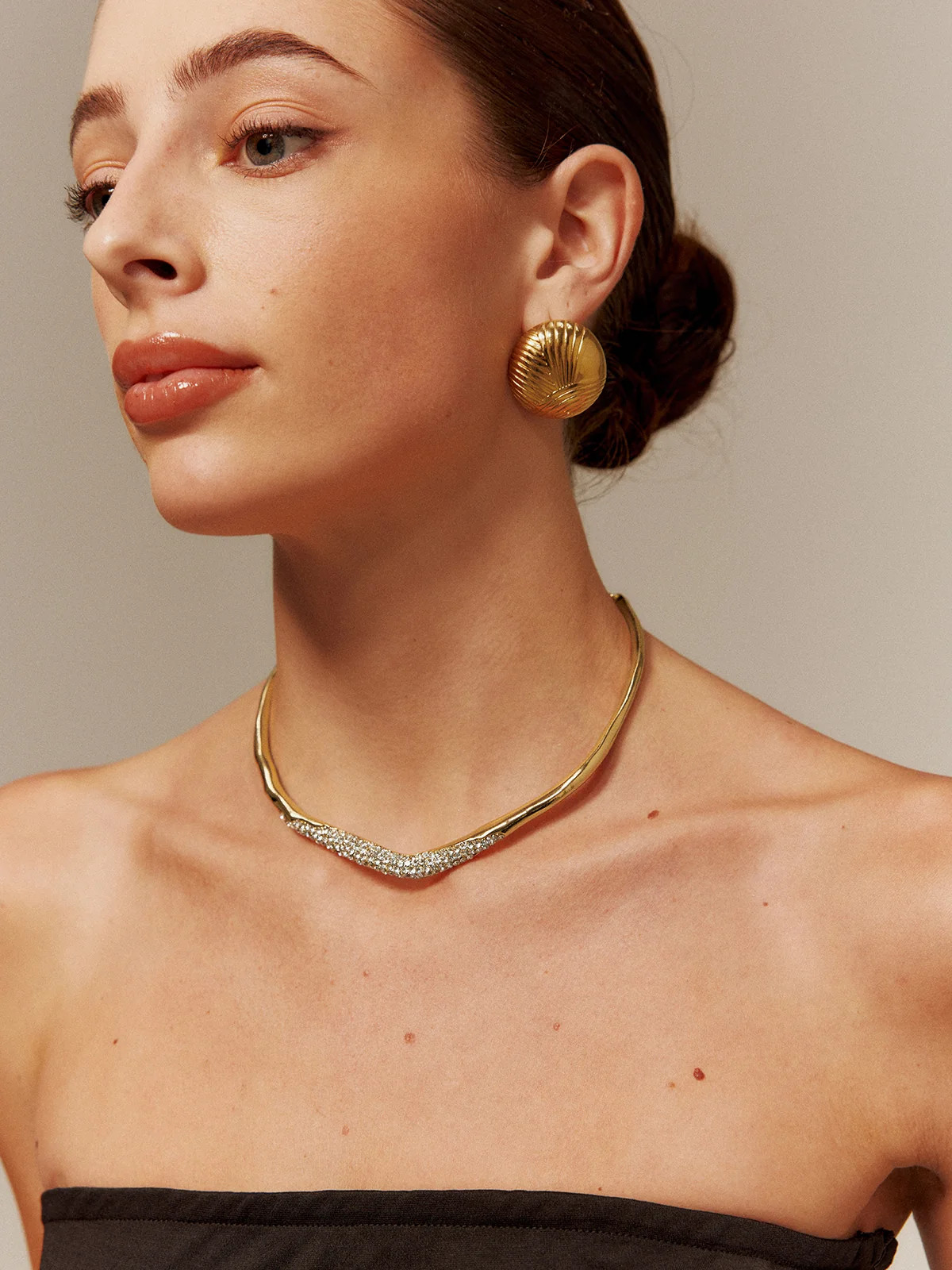 Irregular Ziron Choker Necklace | Commense