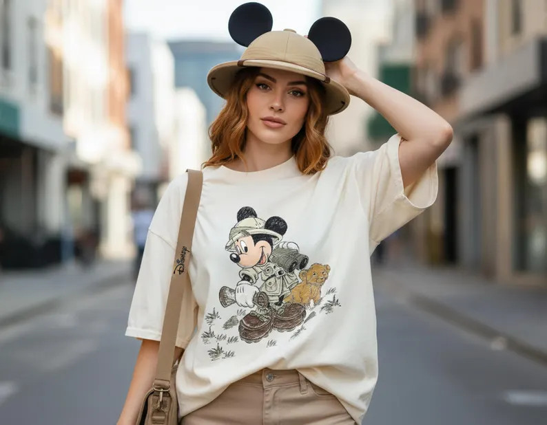 Vintage Mickey Mouse Simba Safari Comfort Colors Shirt, Disney Animal Kingdom Tee, Mickey Safari ... | Etsy (Global)