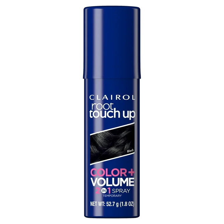 Clairol Root Touch-Up Color and Volume 2-in-1 Spray, Temporary Root Spray Hair Dye, Black, Hair C... | Walmart (US)