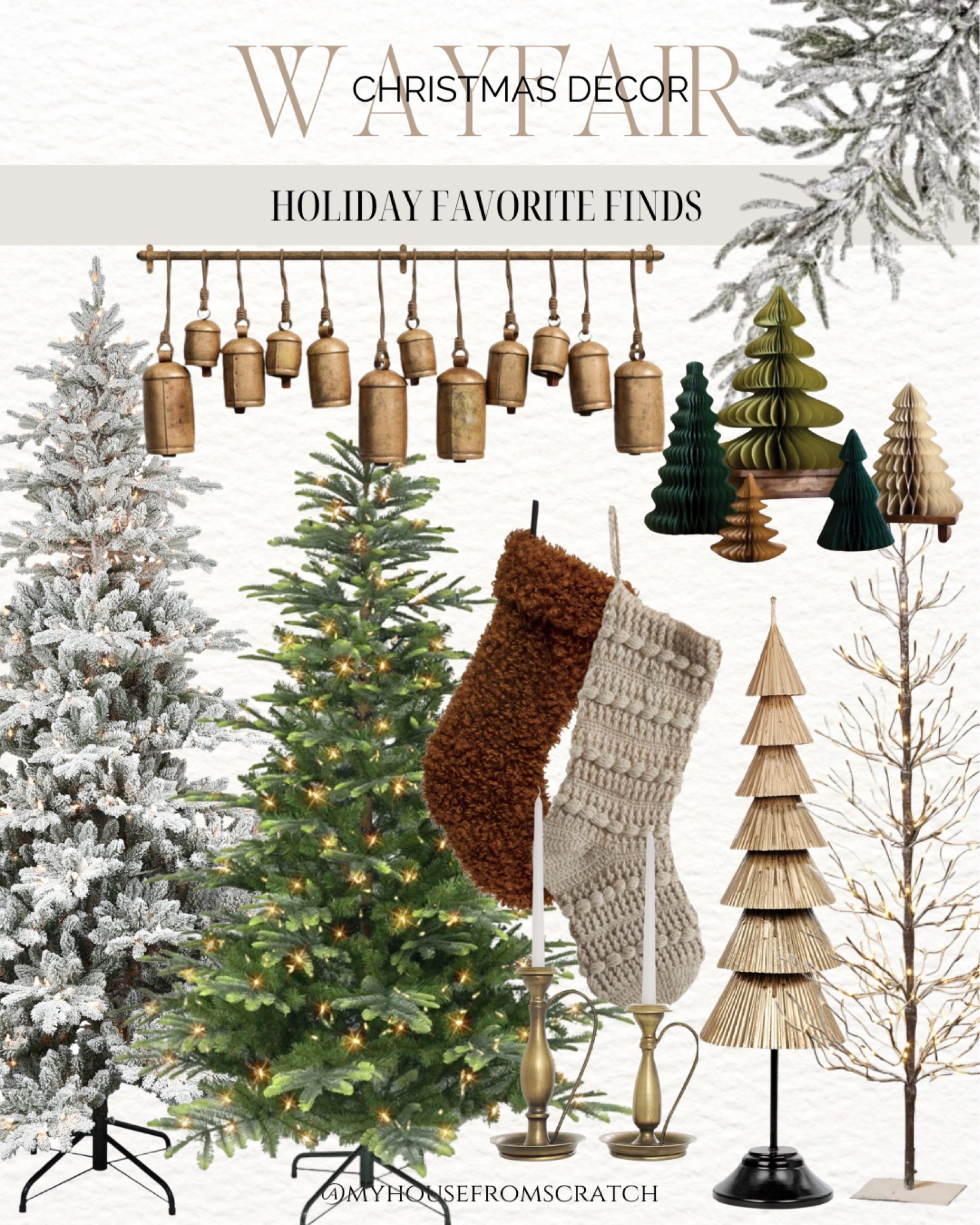 Wayfair Christmas favorite finds: Christmas Tree, Norfolk Stems, Rustics Bells, Christmas Stocking, Candle Holders

#LTKSeasonal #LTKHome #LTKHoliday