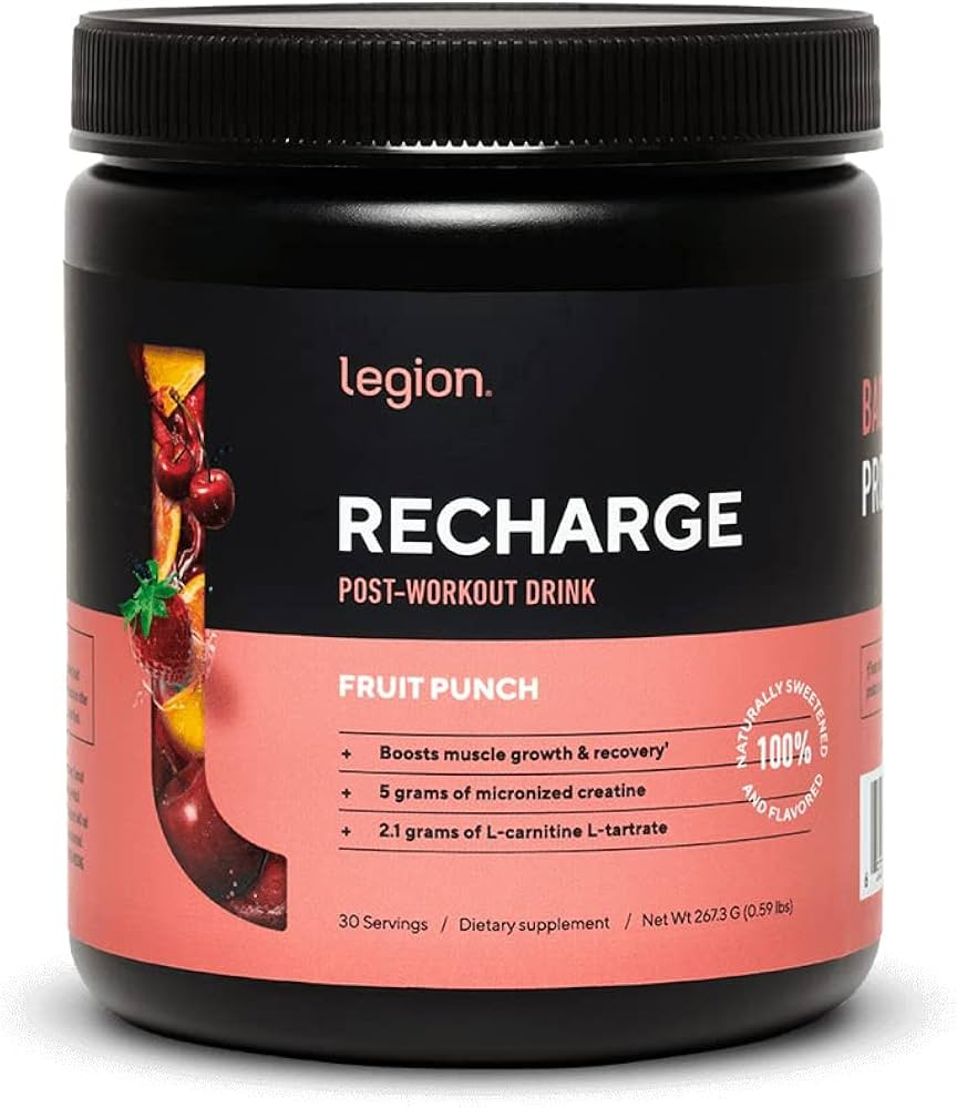 LEGION Recharge Post Workout Supplement - All Natural Muscle Builder & Recovery Drink with Micron... | Amazon (US)