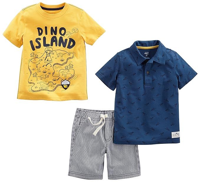 Simple Joys by Carter's Toddler Boys' 3-Piece Polo, Tee, and Shorts Playwear Set | Amazon (US)