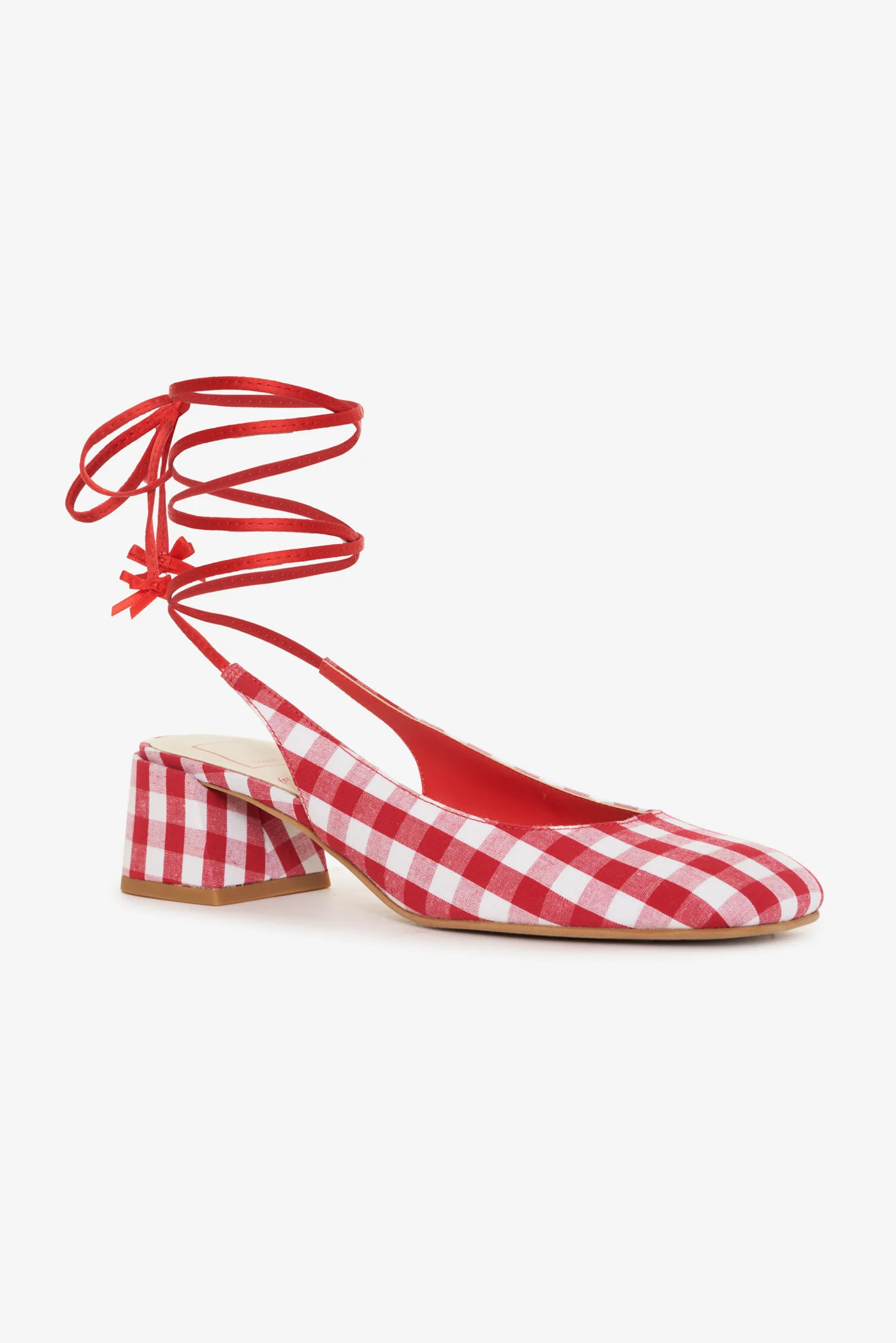 Elodie Heel — Red | For Love & Lemons