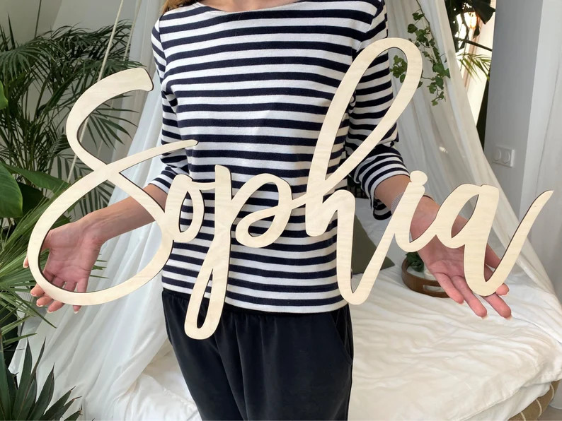 Wooden Name Sign Custom Name Sign Custom Nursery Decor Name Wall Decor Sign for Nursery Personali... | Etsy (US)