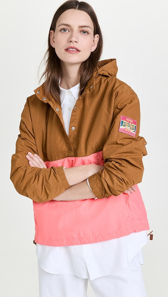 Tory Sport Colorblocked Patch Anorak Jacket | SHOPBOP | Shopbop