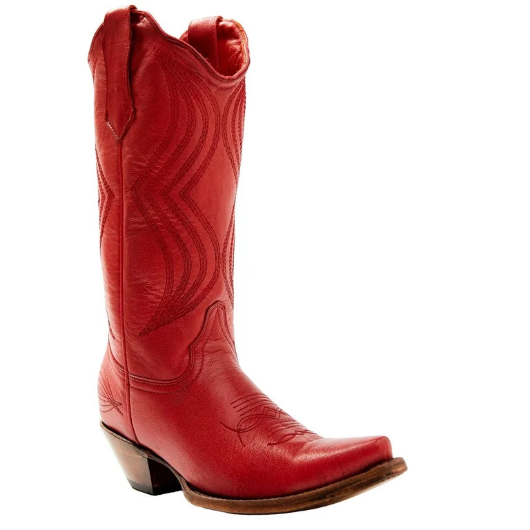 Planet Cowboy Women's It's All To Me Leather Western Boot Snip Toe Red 8 M  US | Walmart (US)