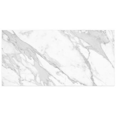 Satori Regent Carrara Glossy 8-in x 16-in Glossy Ceramic Marble Look Wall Tile Lowes.com | Lowe's
