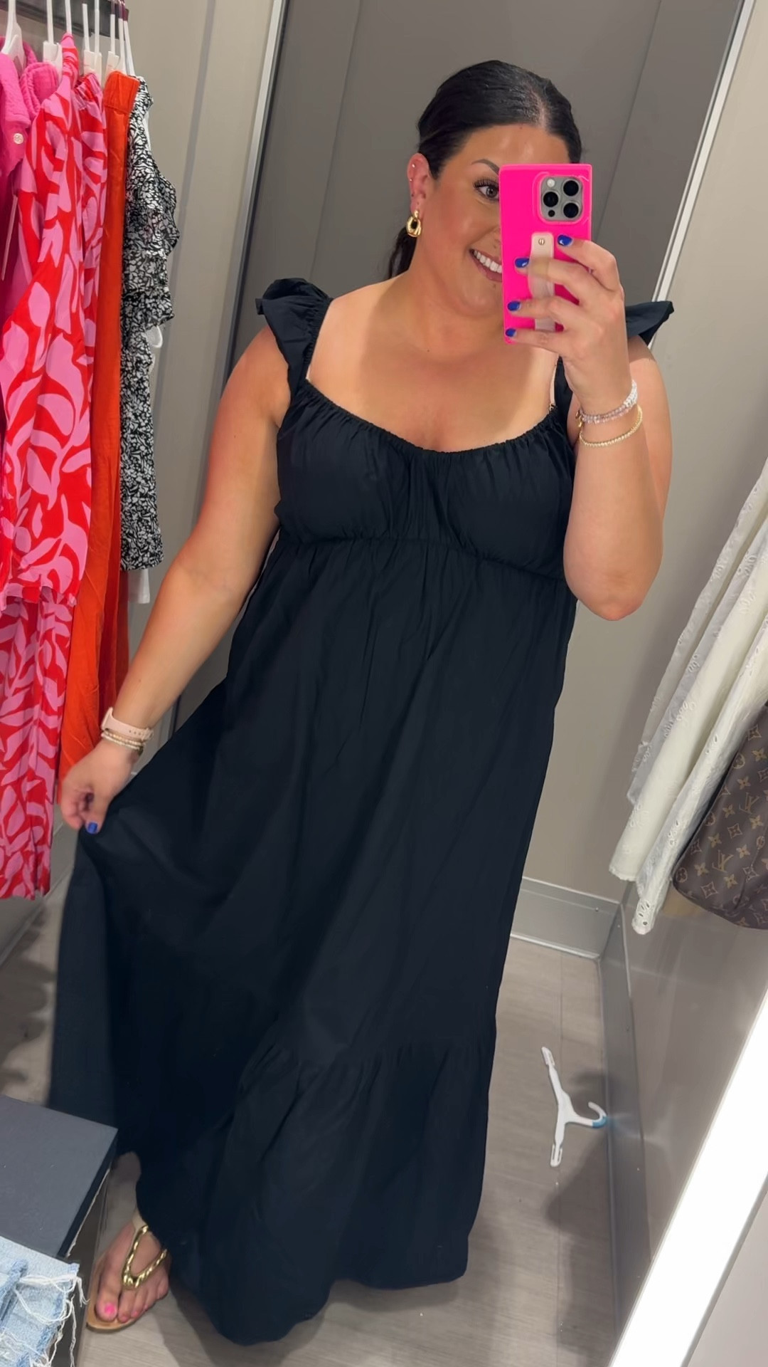 This dress is goooorgeous and also comes in red!! Wearing an XL. 

#LTKMidsize #LTKSaleAlert #LTKFindsUnder50