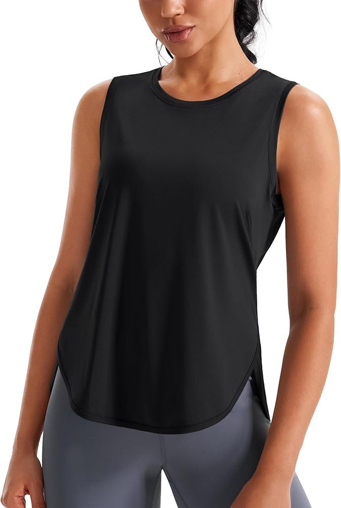 JOYSPELS Ice Silk Workout Tank Tops for Women Cool-Dry Sleeveless Loose Fit Yoga Shirts Athletic | Amazon (US)